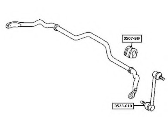 ASVA 0507-BJF Bearing Bush, stabiliser